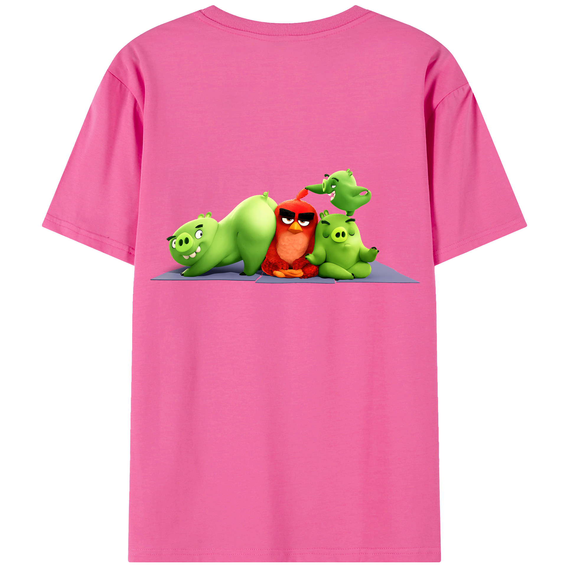 （画像用） Angry Birds アングリーバード レディース半袖Tシャツ(バックプリント)